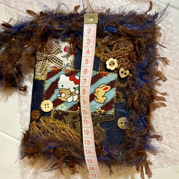 Handmade Fiber Journal Notebook A7 - Picture 7 of 8